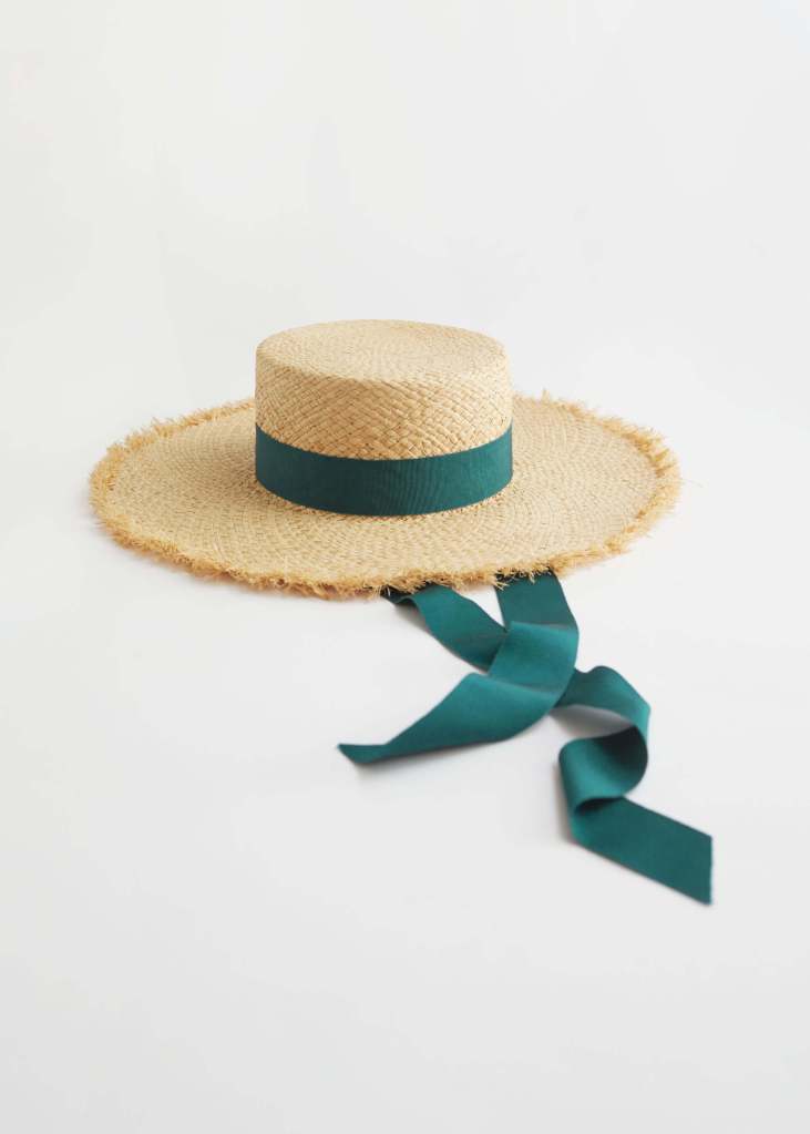 straw hats - & other stories Ribbon Brim Straw Boat Hat