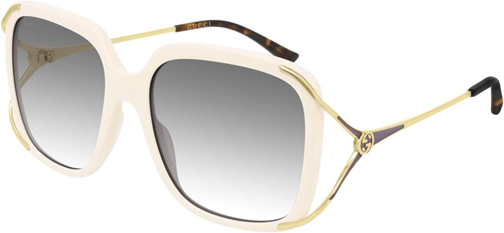 Gucci sunglasses GG0647S 004 Ivory gray size 56 mm Women's amazon