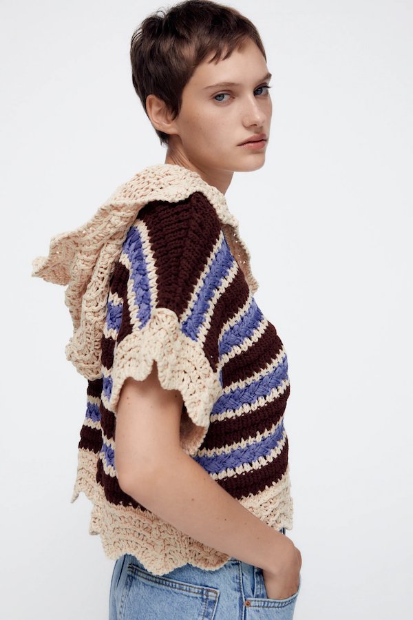 Zara Hooded Knit Top