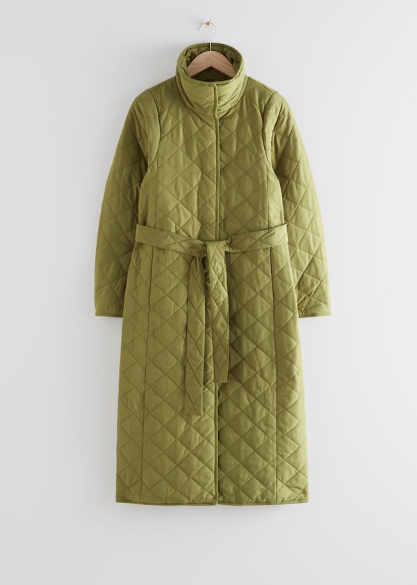 Belted Quilted Coat
