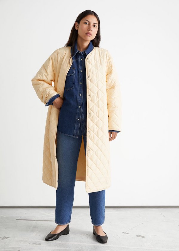 Quilted Banana Sleeve Coat