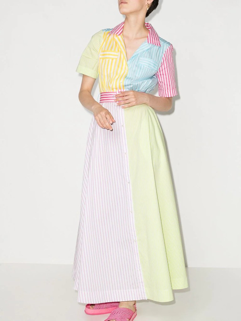 STAUD
Millie stripe-print maxi dress