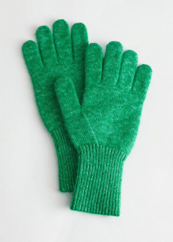 Mohair Wool Blend Gloves & Other Stories
