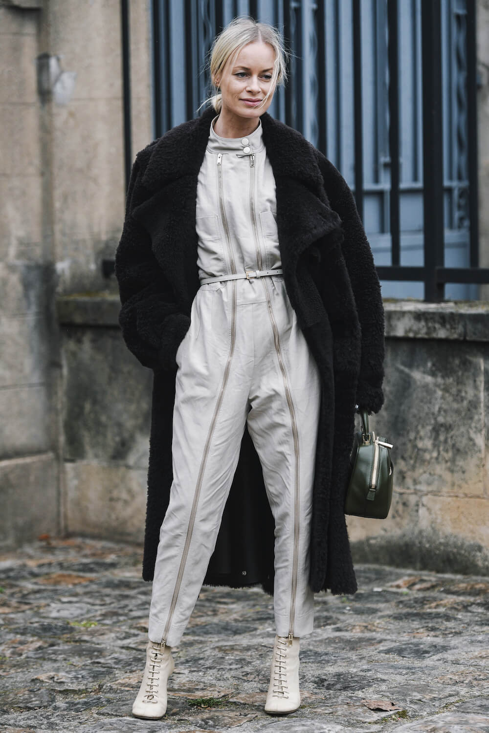 Thora Valdimars after a fashion show during Paris Fashion Week - PFWFW19