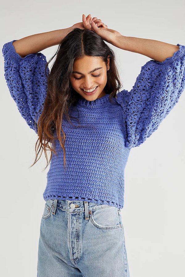 Lia Crochet Sweater Free People
