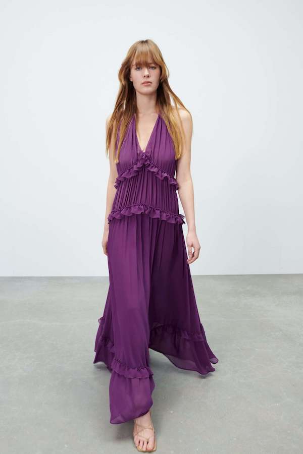 Long Strappy Dress Zara