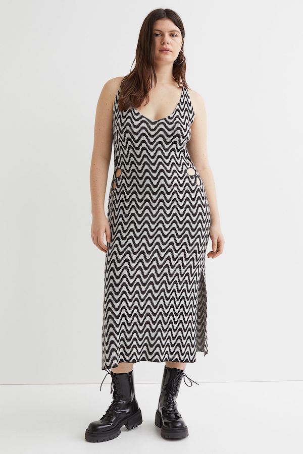 knitted dress h&m 