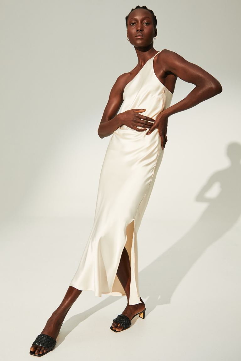 H&M - One-shoulder slip dress