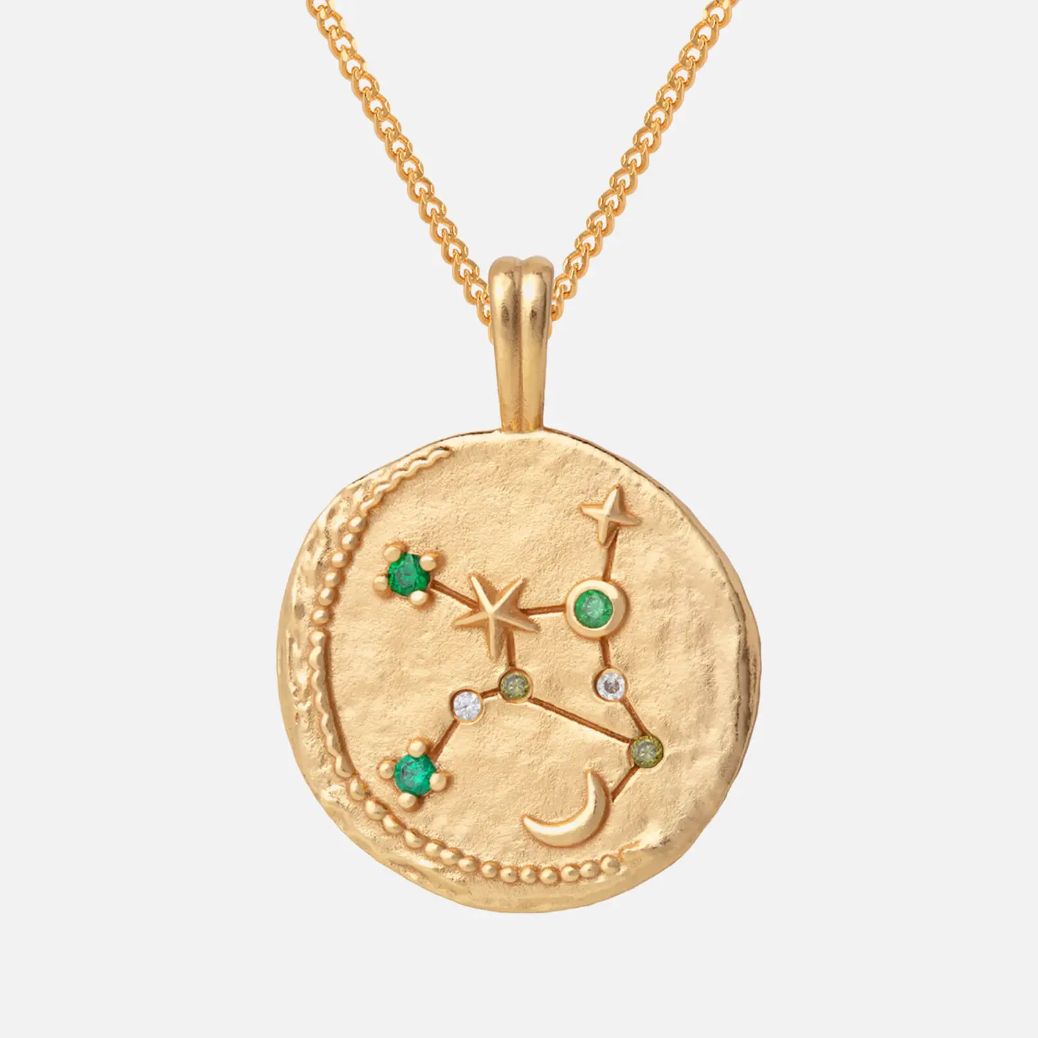 Astrid & Miyu Women's Zodiac Virgo Pendant Necklace - Gold