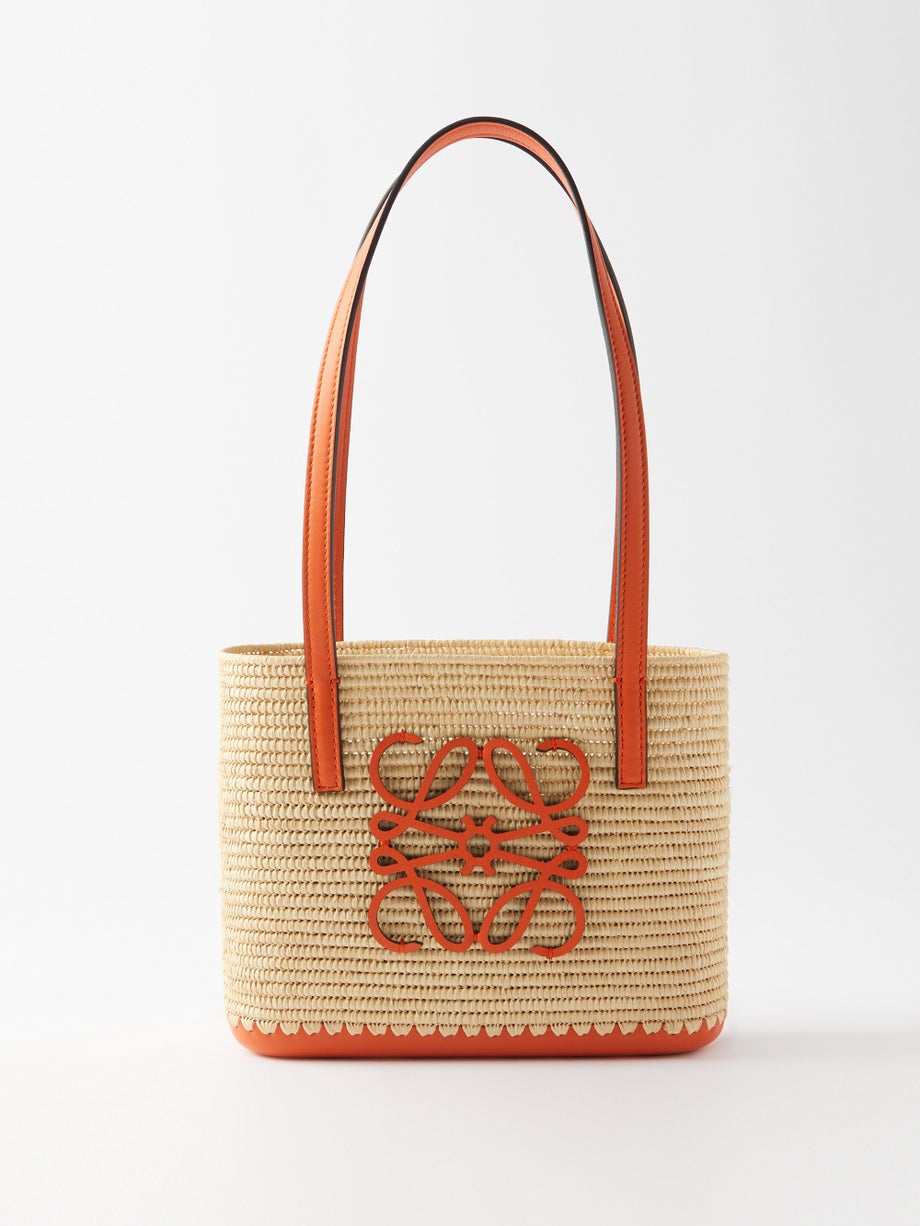 LOEWE PAULA'S IBIZA
Anagram-logo mini raffia basket bag
