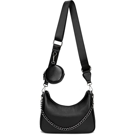 myfriday Small Crossbody Hobo Handbags for Women, Multipurpose Soft Shoulder Bag Lightweight Retro Tote Bag with Coin Purse 2pcs/set