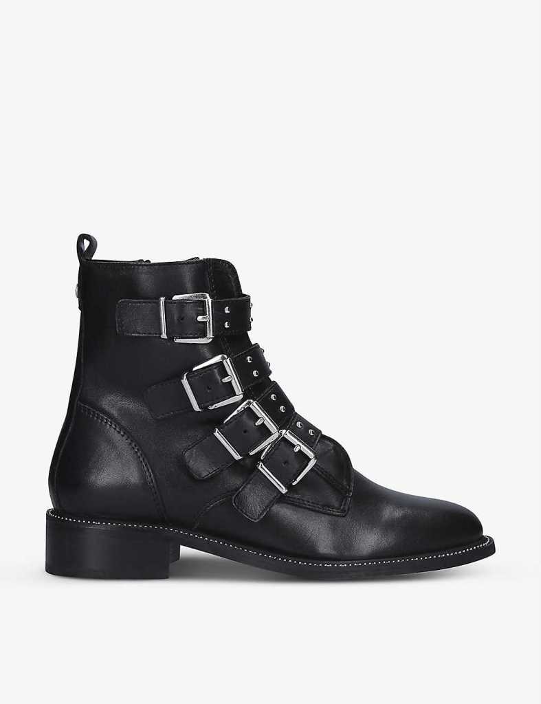 Carvela Strap Leather Ankle Boots