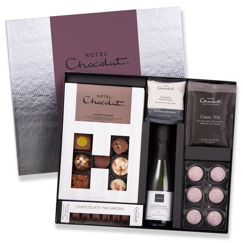 Chocolate & Fizz Luxe Collection
Celebrate in style with a bottle of fizz and a collection of irresistible chocolate treats