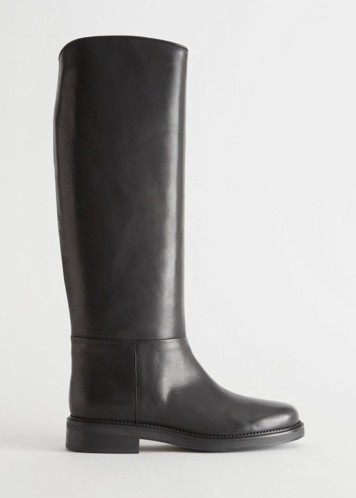 & Other Stories Leather Riding Boots