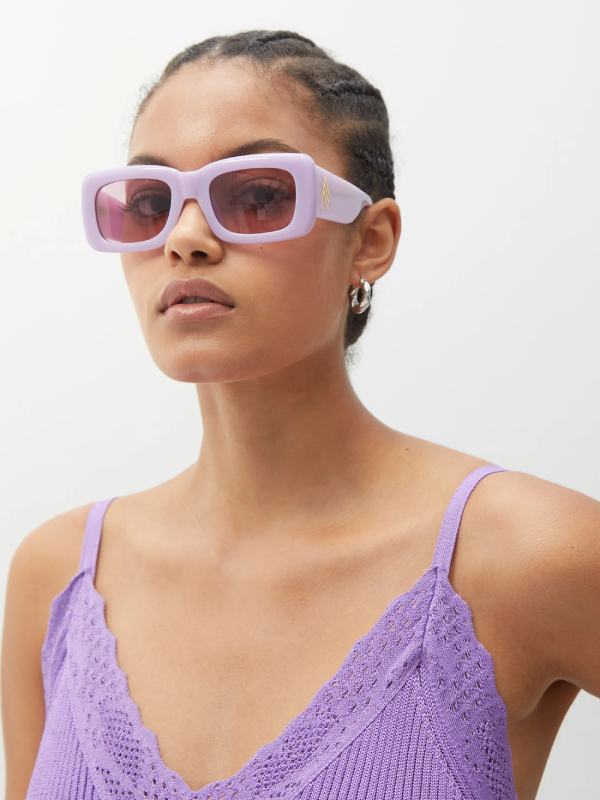 X Linda Farrow Marfa rectangular sunglasses The Attico Eyewear