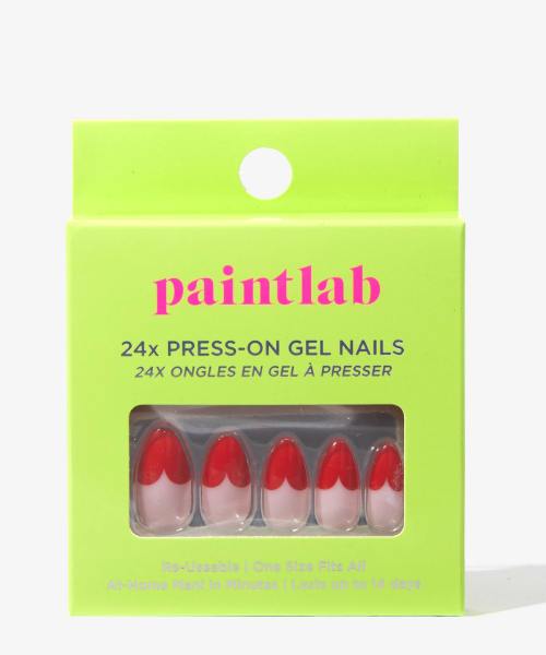 Paint Lab Queen of Hearts Press-On Gel Nails