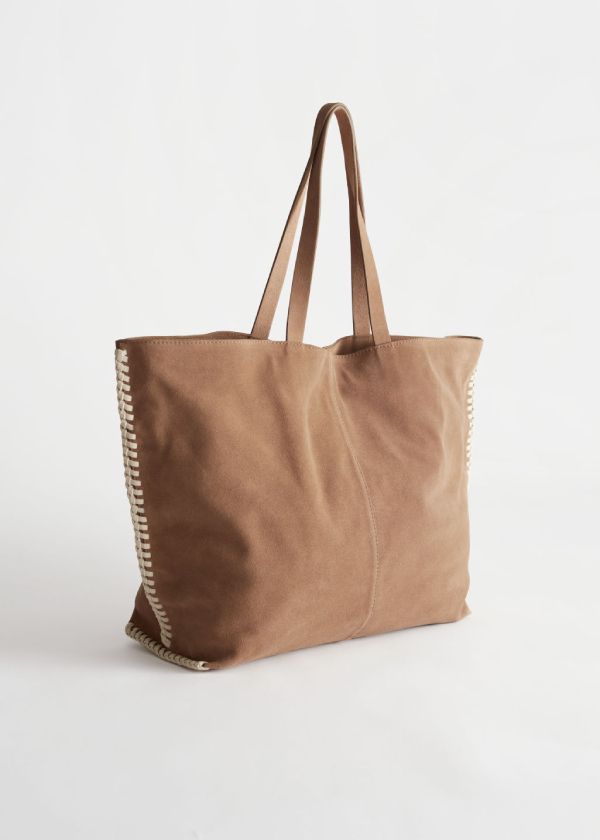 & Other Stories Suede Tote Bag