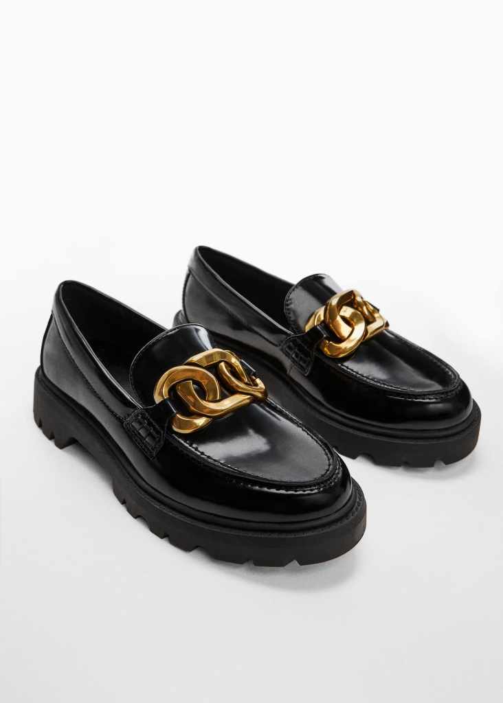 chain loafers mango