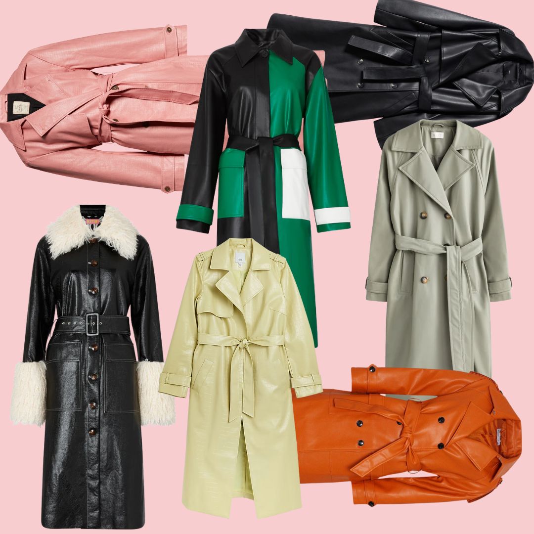 Embrace 90s Style With These Chic Leather Trench Coats
