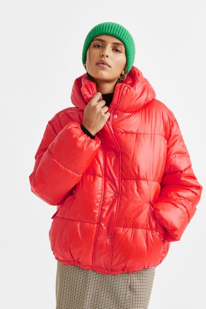 Hooded puffer jacket, H&M