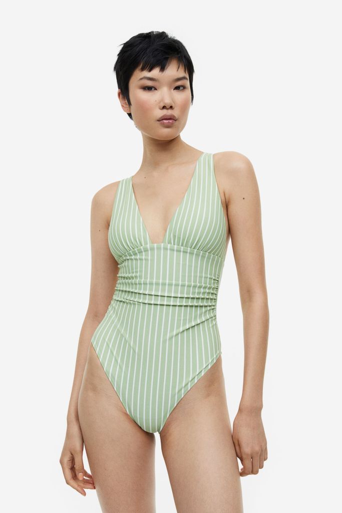 Light green Shaping swimsuit H&M