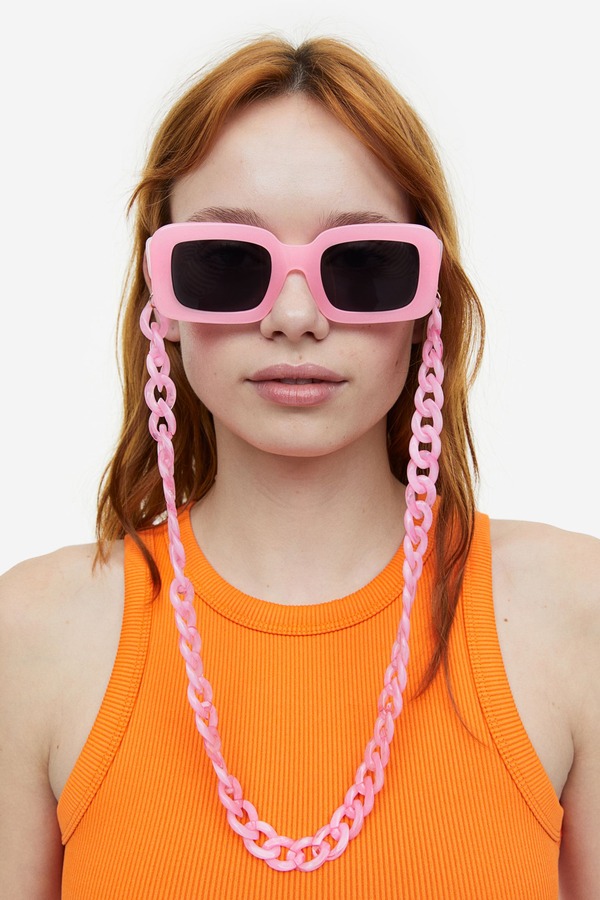 Glasses Chain in Light Pink 