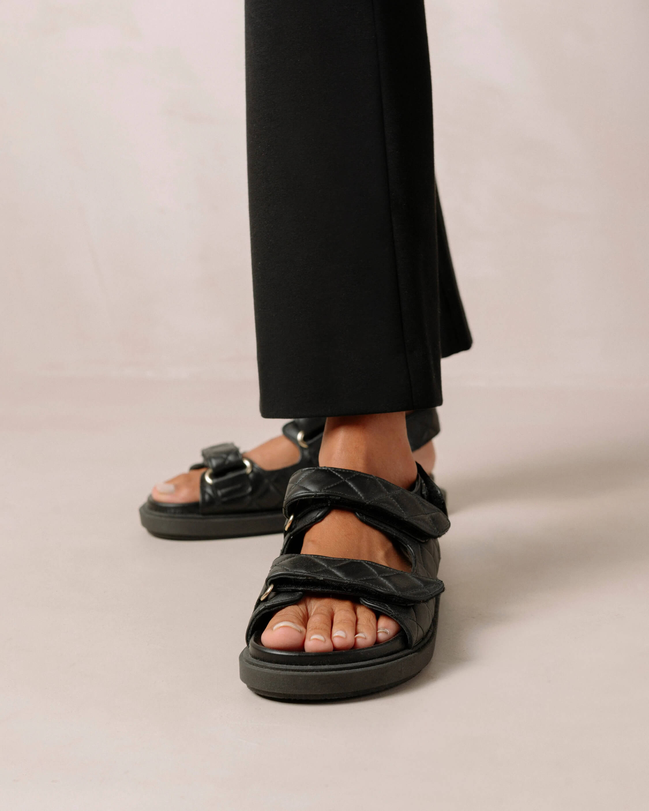 Alohas Otis Leather Sandals - Black main image 1