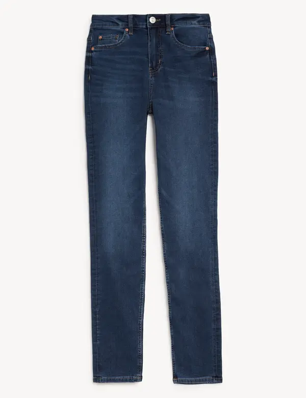 M&S Lily Slim Fit Jeans with Stretch in med blue denim 