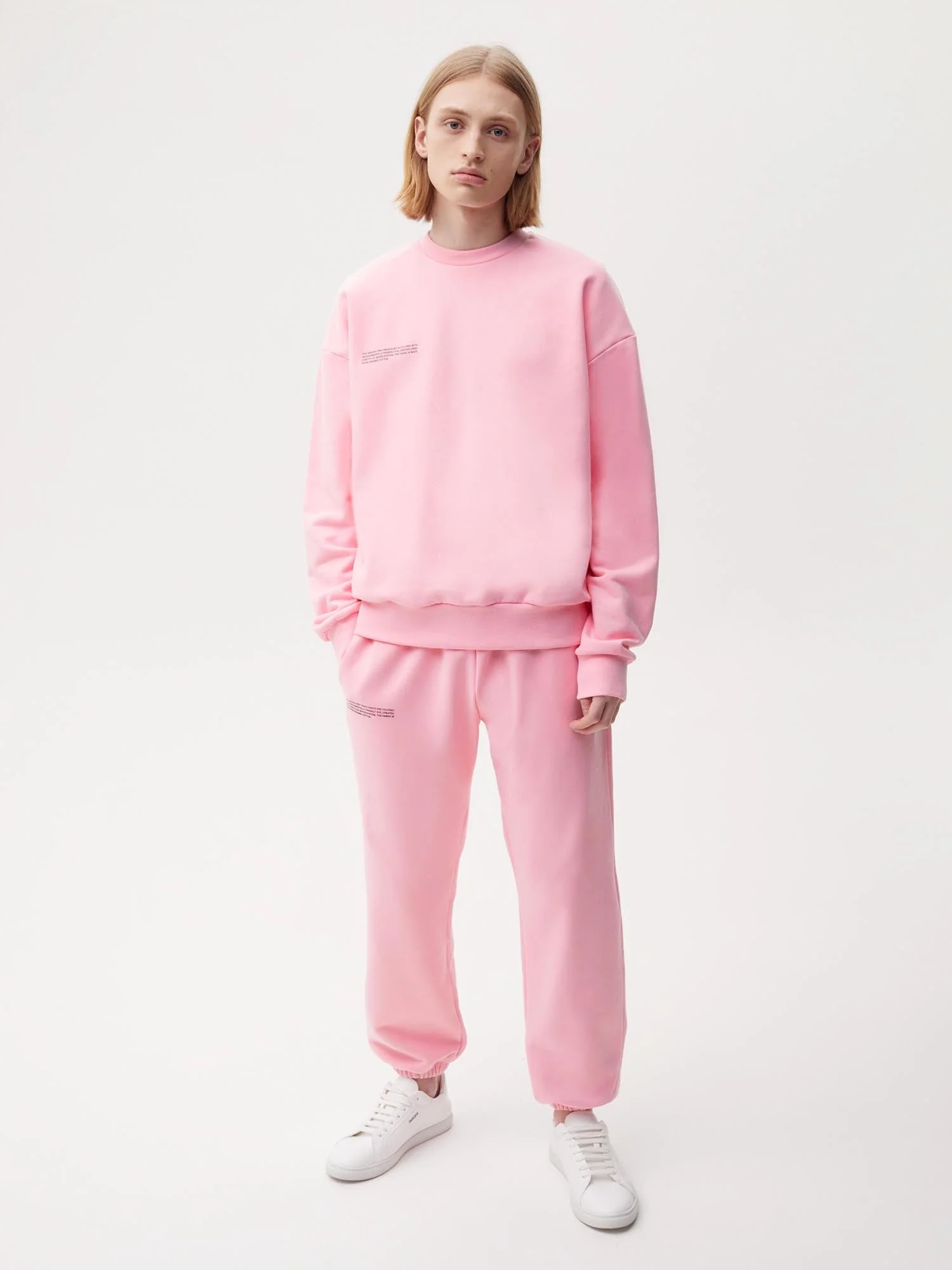 365 Sweatshirt - Pastel Tones in Sakura Pink from Pangaia 