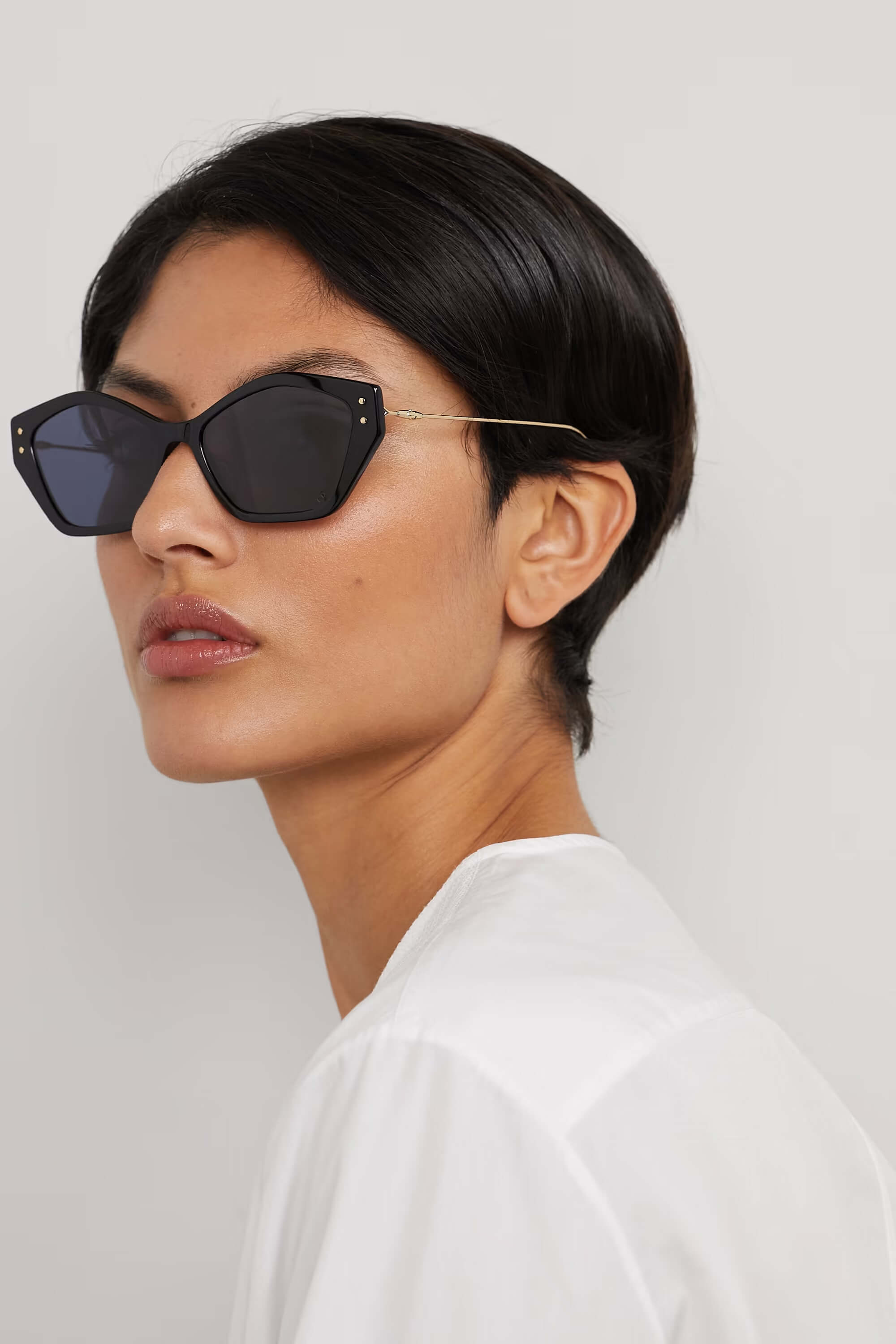 MissDior cat-eye acetate and gold-tone sunglasses from Dior 