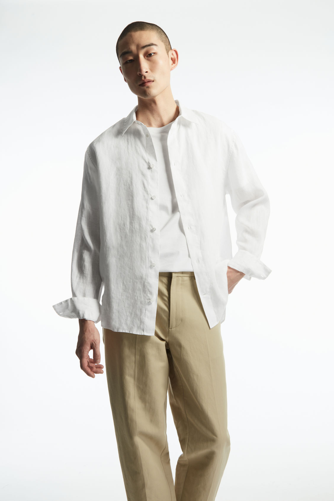 Curved-Hem Linen Shirt from COS