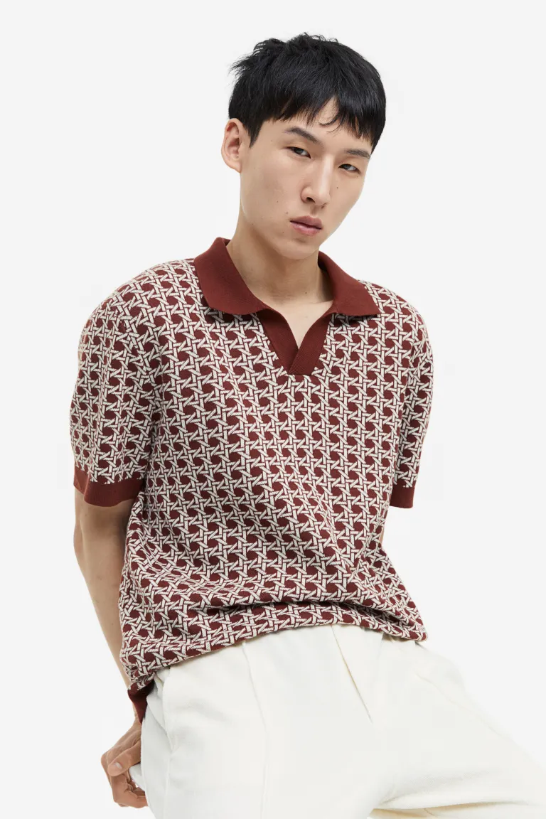 Regular Fit Fine-knit polo shirt from H&M Man