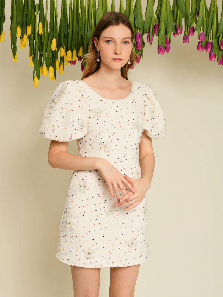 DREAM Blossom Tweed Mini Dress from Sister Jane