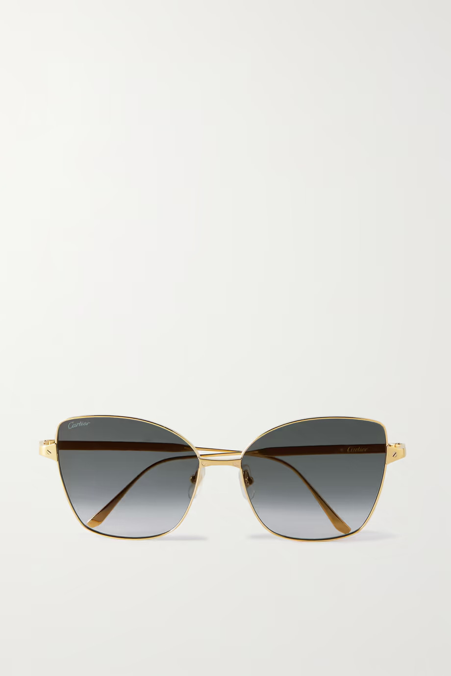 Santos de Cartier cat-eye gold-tone sunglasses from Cartier 