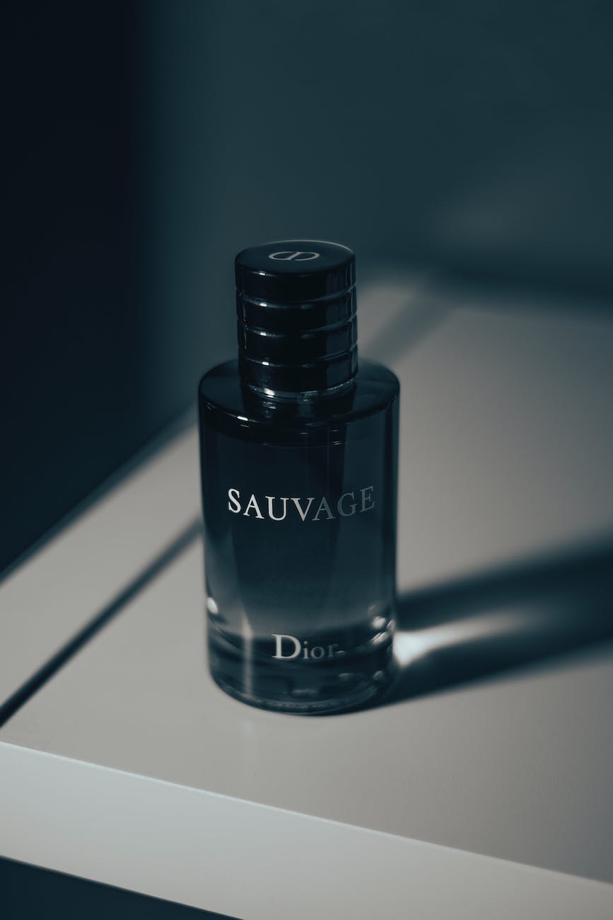 close up of a bottle of perfume