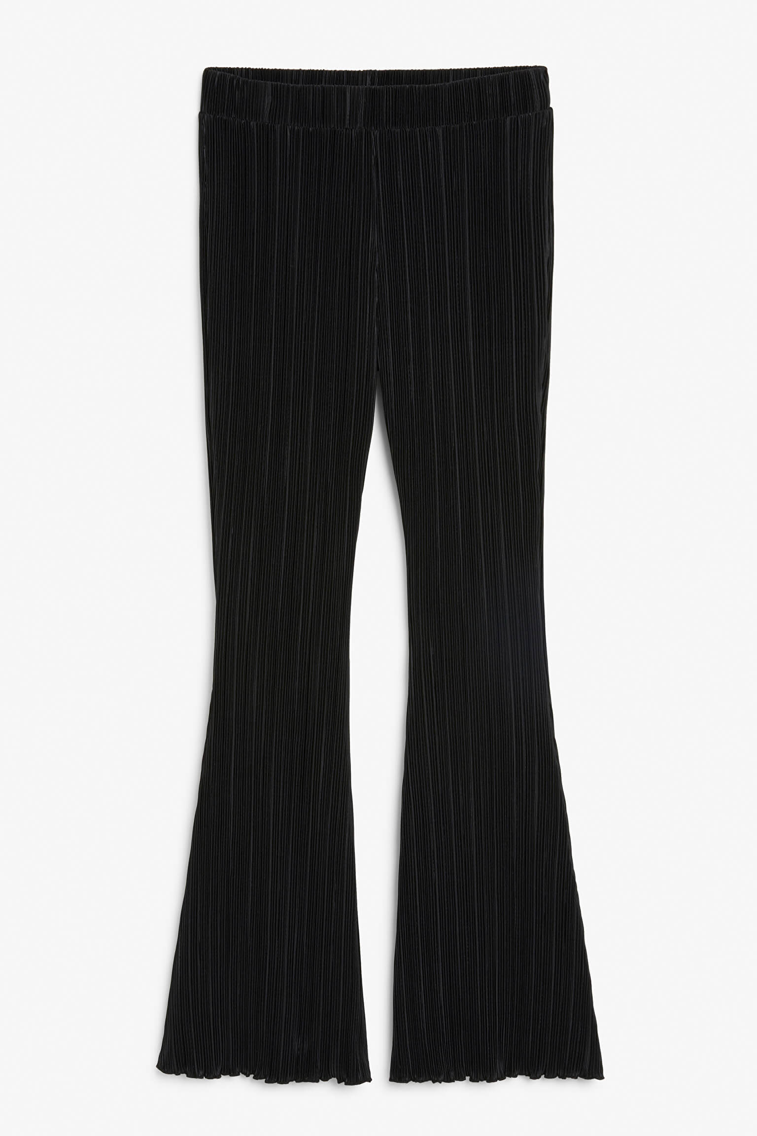 Black pleated trousers from Monki