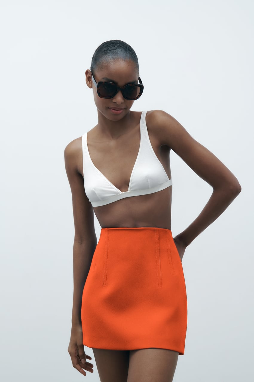 High-waist mini skirt from Zara