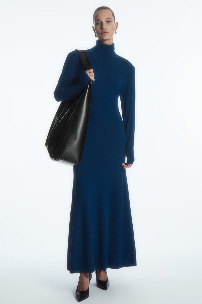 Ppwer-Shoulder Merino Wool Maxi Dress, £115, COS
