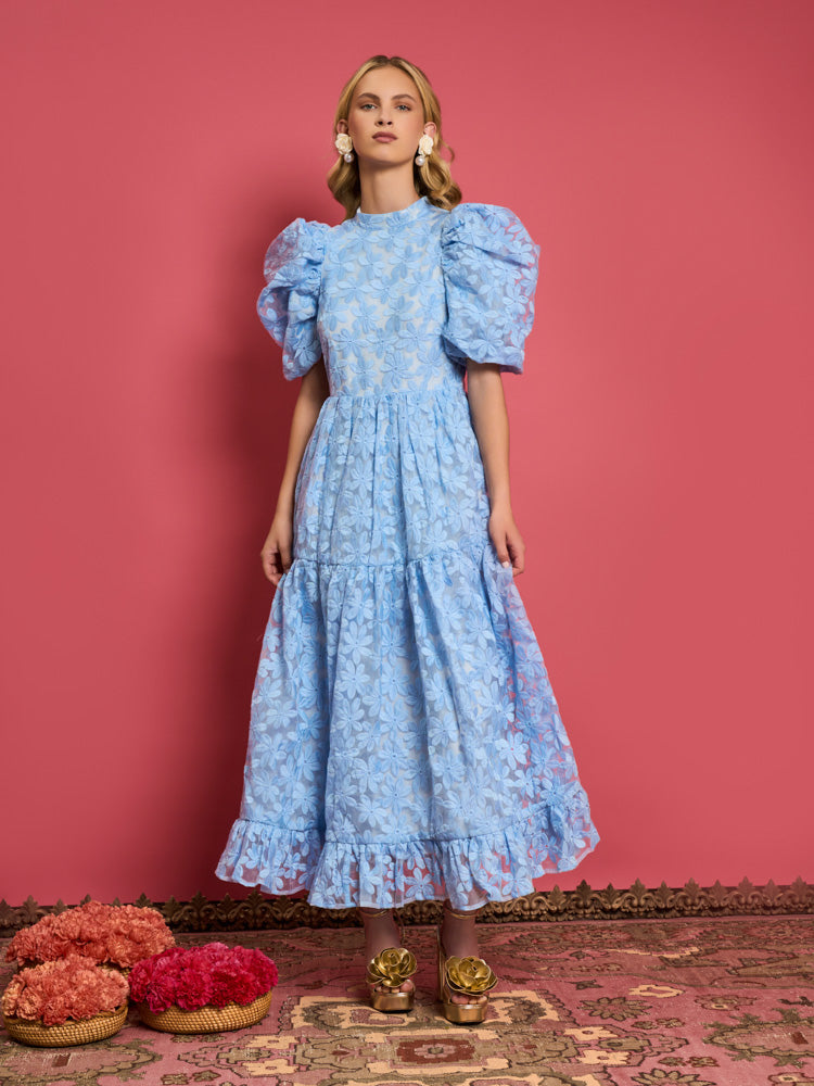 DREAM Sky Lily Embroidered Midi Dress, £195, Sister Jane